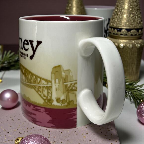 Starbucks Sydney Australia Global Icon Mug 2013 16oz Rare EUC - Picture 3 of 7